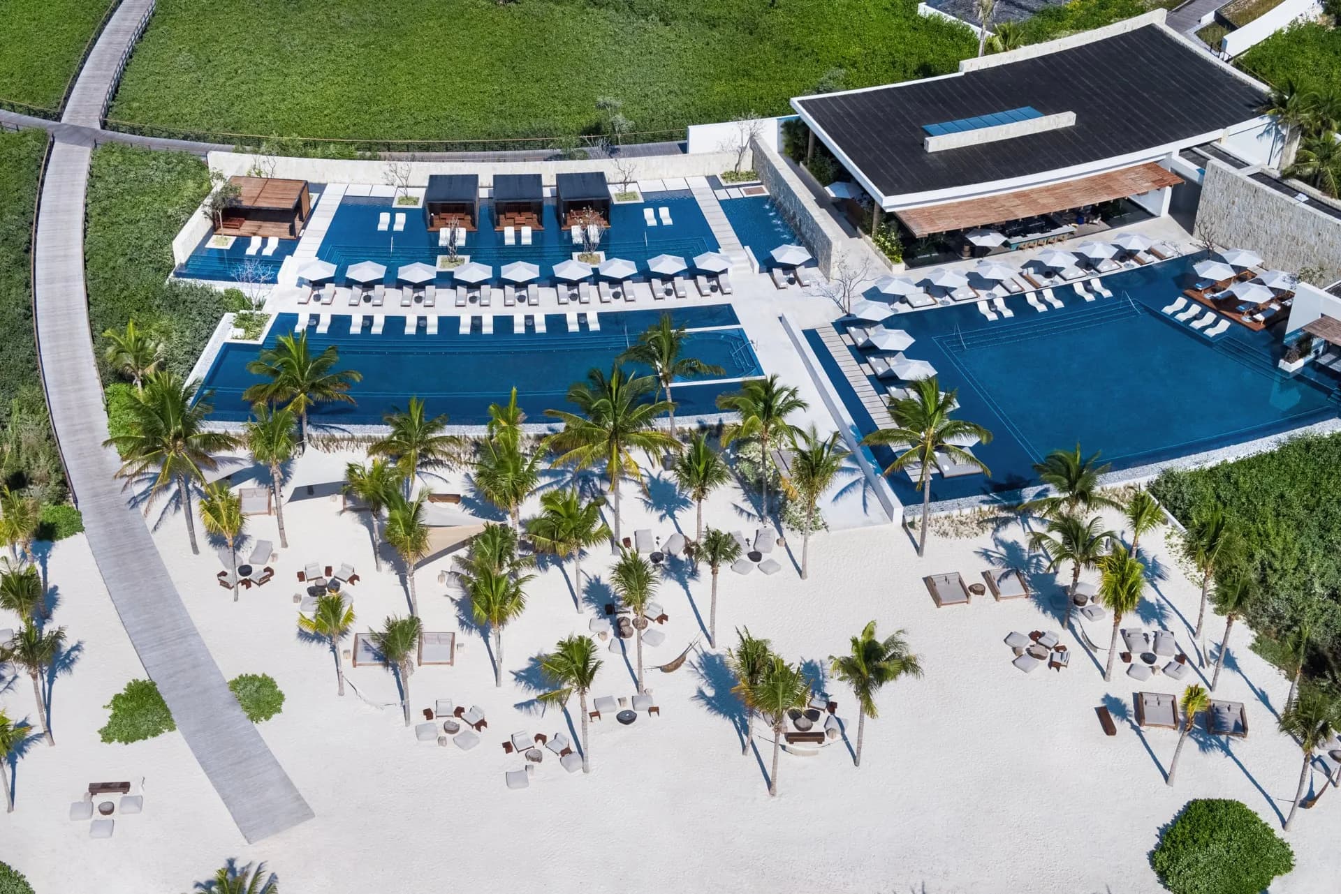 The St. Regis Kanai Resort pools and beach 2