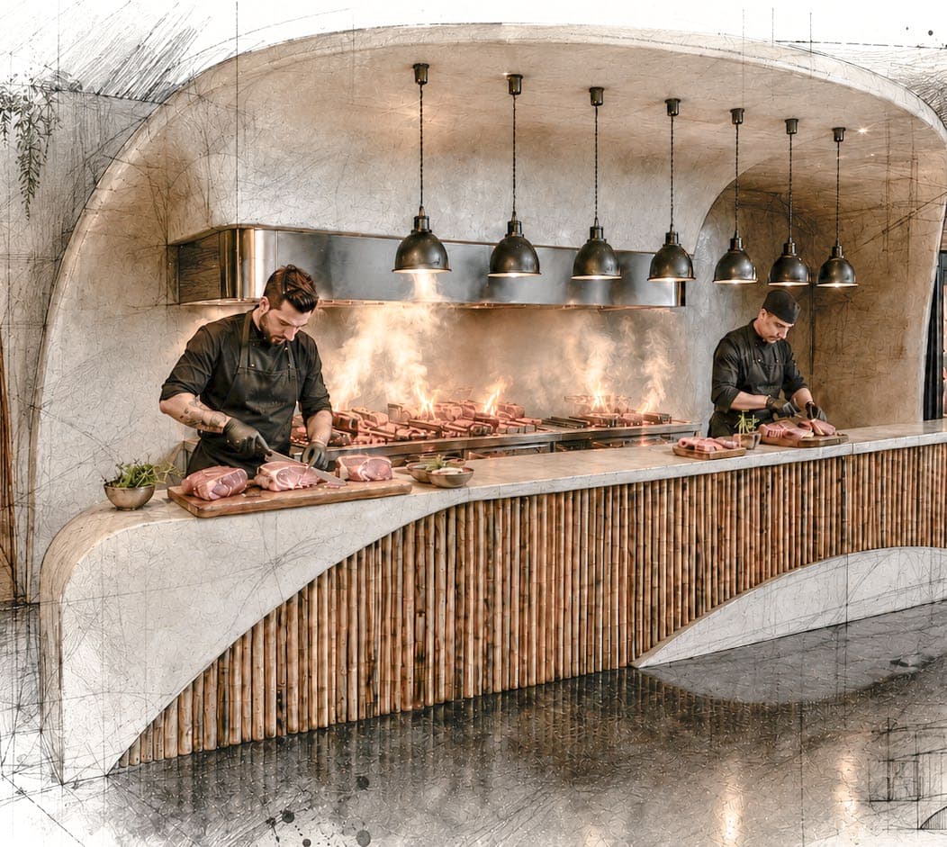 Artisanal open flame cooking at Casa Nizuc